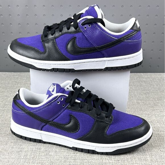 Nike Dunk Low ID Purple Black New Sneakers FN0569-900 - Mens Size 8.5 - Picture 1 of 12